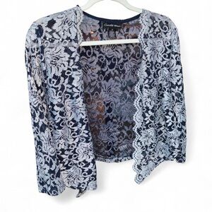Blue lace cardigan size XL